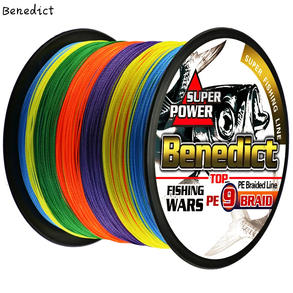 Braided line 9 strands 500M 547yards saltwater fishing thread 15LBS