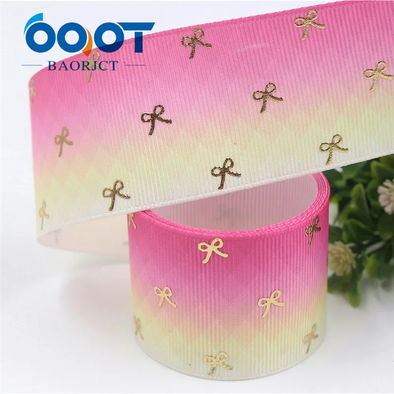 I-19625-1438 OOOT BAORJCT I-19625-1429, 10 ярдов 38 мм лазерный бант напечатанный корсажные ленты, Свадебная вечеринка украшения DIY материалы ручной работы - Цвет: I-19625-1438