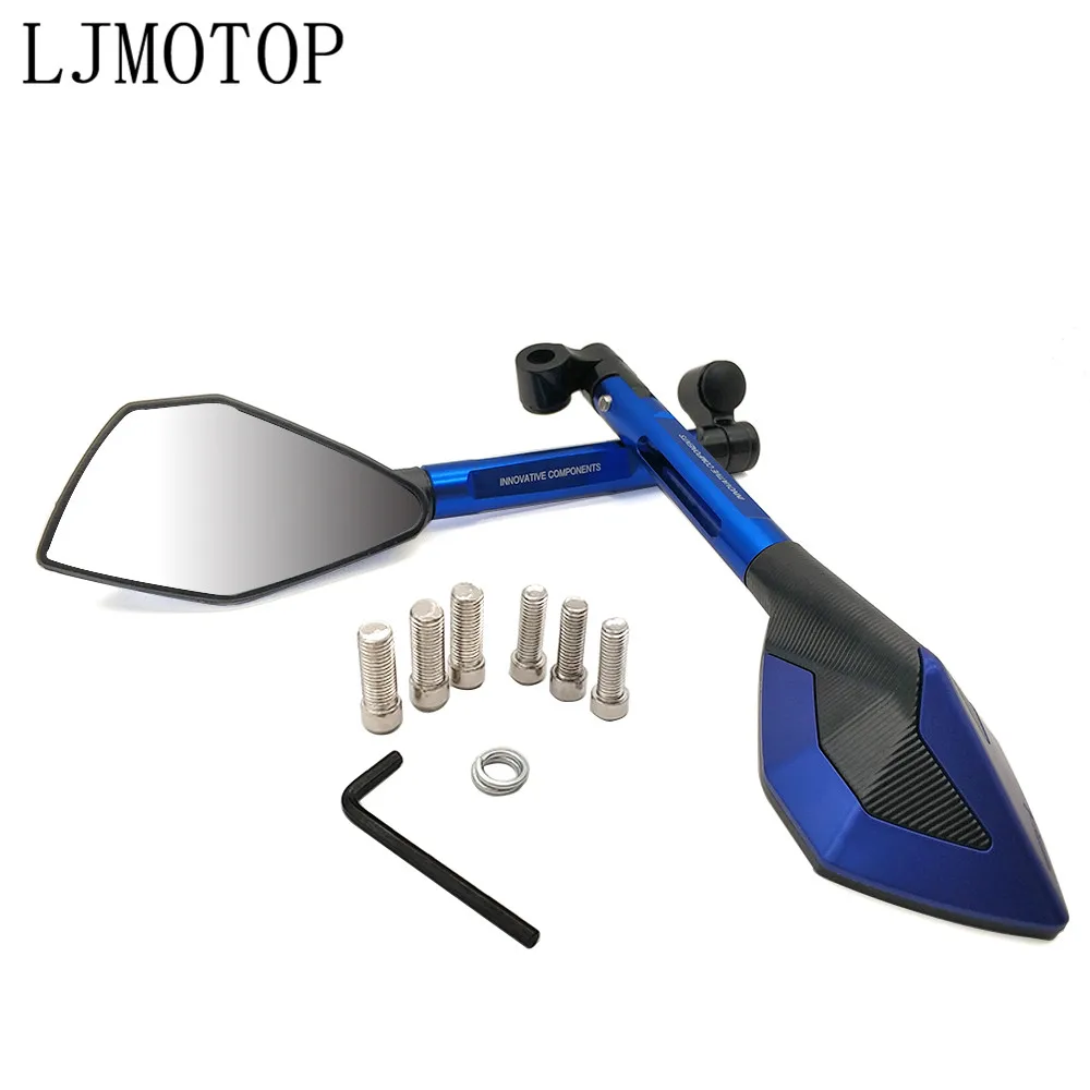 

Motorcycle Mirrors Moto Rearview Mirrors CNC Side Mirrors For KAWASAKI NINJA 650R ER6F ER6N ZZR1200 ER5 GPZ500 EX500 accessories