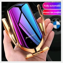 Автомобильное беспроводное зарядное устройство для зарядки телефона держатель автоматический зажим для samsung note 10 S10 S9 plus huawei mate 20 pro iphone X XS MAX