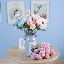 56 см 2 головки искусственный цветок одуванчика Шелковый луковый шар Цветок свадебное украшение для дома вечерние украшения для отеля и сада