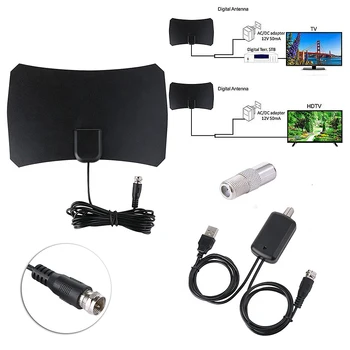 

Indoor TV Antenna Digital HD TV +Aerial Amplified 50 Mile Range