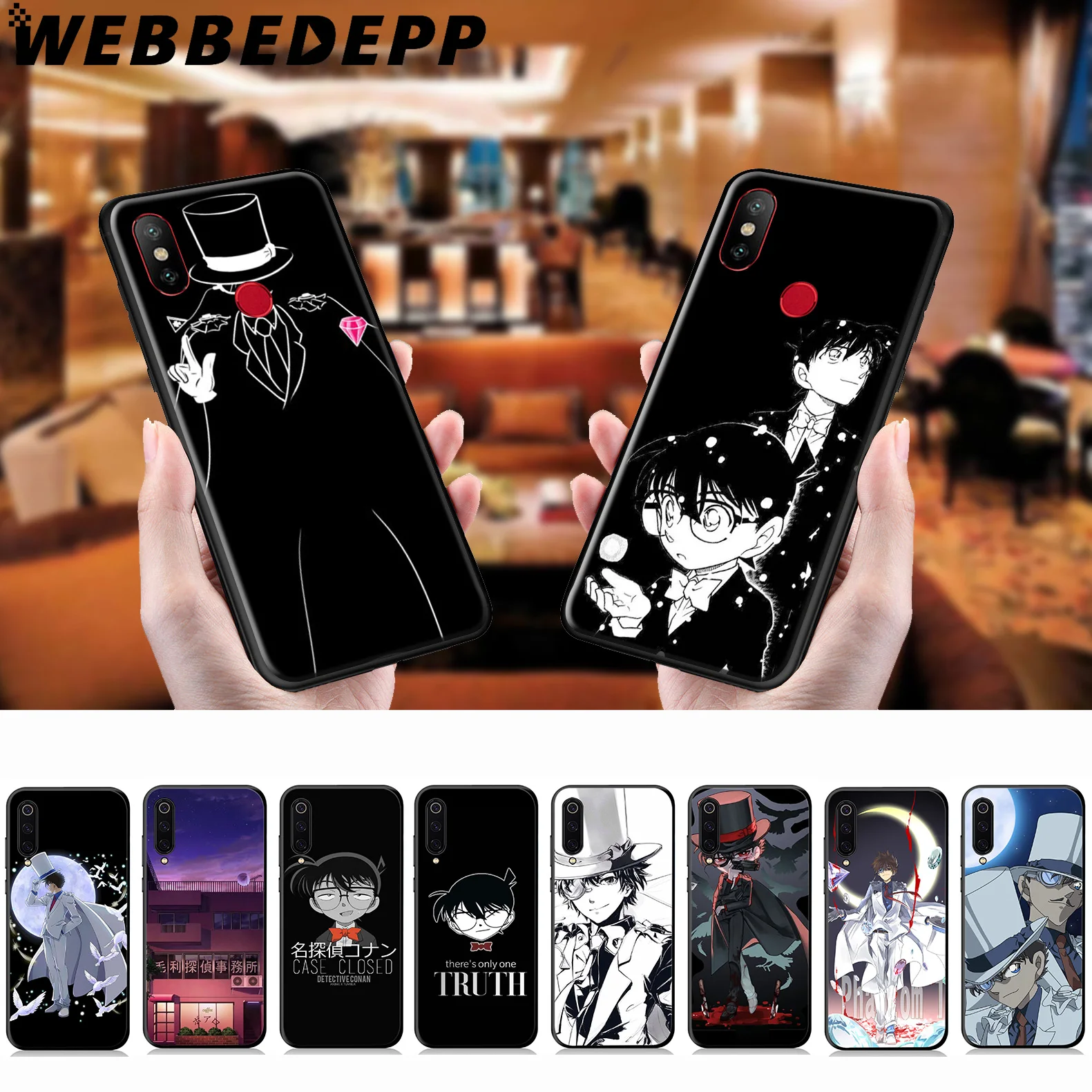 WEBBEDEPP Detective Conan мягкий чехол для Xiaomi Mi 9T 9 8 SE 6 A1 A2 A3 Lite MiA1 MiA2 MiA3 F1 MAX 3 Mi8 CC9E CC9 |