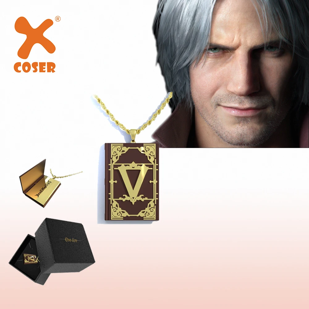 X-COSTUME V Poetry медное ожерелье с блокнотом кулон Coplay аксессуары коллекции подарок на
