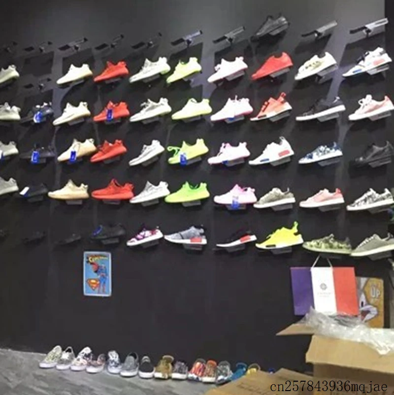 

10pcs Shoes Display Stand for Shoe Stores Sneaker Casual Rack Shoes on the Wall Display Showing Holder Shelf