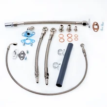 Kinugawa Turbo Oil and Water Line Kit for TOYOTA 1JZ-GTE 2JZ-GTE w/ for Garrett T04B T04E Turbo