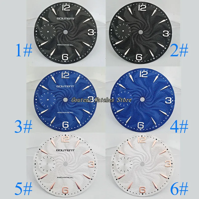 

36.8mm Goutent Watch Dial Kit ETA 6497,Seagull st36 Mechanical Men's Watch Faces (6 Styles of Faces)