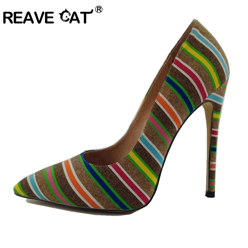 Spitz Schuhe Katze Heels Weibliche Pumps Sexy Hohe High Qualität Damen Flach Mujer A1548 Ethnische Mode Multicolor Frauen Reave Awdq0A