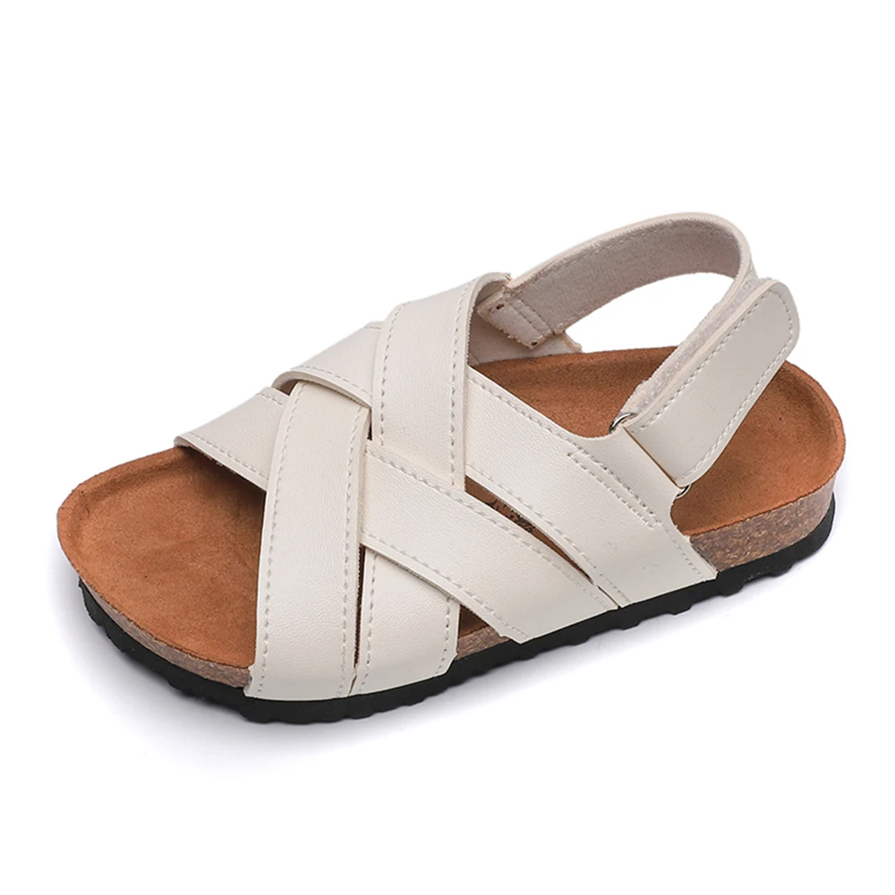 Toddler Girls Kids Summer Sandals Beach Occasion Shoes Leather Insole Size 3-8