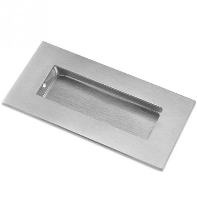 Rectangular 1 шт. Встраиваемая мебель ручка из нержавеющей стали круглый квадратный кухонный шкаф ящик комод ручки для кухонной мебели - Цвет: Rectangular