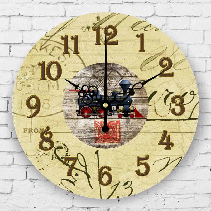 retro room decoration quartz watch wall vintage silent wall clock home