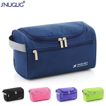 

SNUGUG Zipper Travel Cosmetic Bag Men Portable Women Make Up Bag Organizer Toiletries Suitcase For Cosmetics Zipper Toiletry Kit