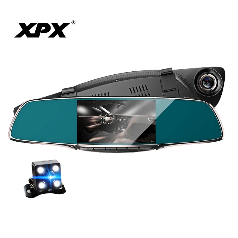 

Dash cam XPX ZX817 Car camera Car dvr mirror Rear view camera Full HD G-sensor Loop recording Dashcam Autoregistrator
