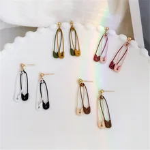 Модные женские серьги, серьги-гвоздики, креативный тренд, минималистичные металлические серьги в стиле панк, женские серьги-гвоздики для женщин