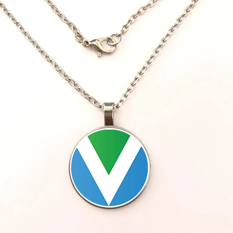 

fashion Letter V fine Pendant Necklace Jewelry Glass Art Picture Handmade Statement Necklace Fashion Jewelry for Women gift