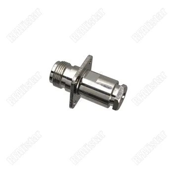 

10 Pieces N-Type Female Jack 4 hole Panel Mount Clamp RF Connector for LMR300 RG5 RG6 Coaxial Cable Brass Nickel