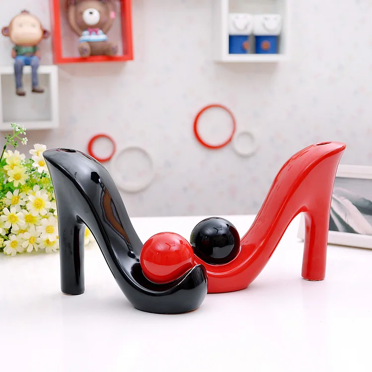 

For dec oration fashion modern home decoration art indoor decoration crafts decoration gift black/red 1pcs