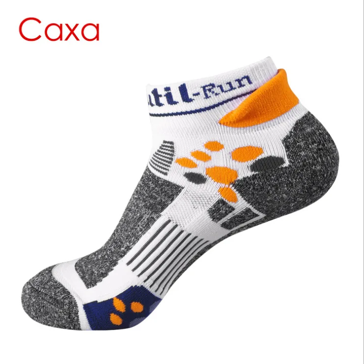 CX16302 Новое поступление Caxa марафона короткие Дышащие носки быстросохнущие качественные пеший туризм походы носки - Цвет: White