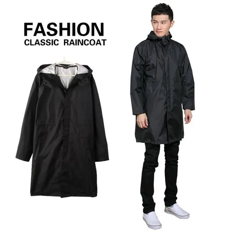black hooded poncho mens