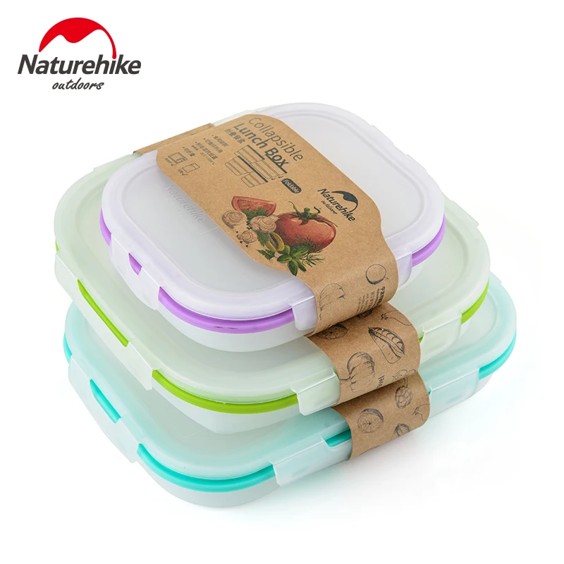 2017 naturehike nuevo ultraligero Camping al aire libre portátil de alta calidad sartenes Bowls ambientalmente reutilizable alimentos contenedor