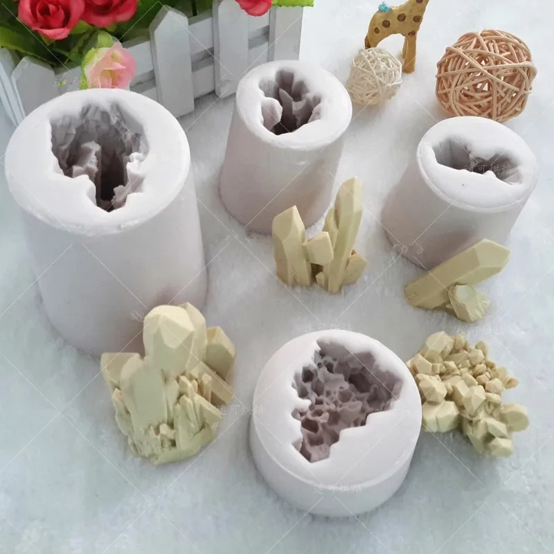 

18072608 3D Iceberg Silicone Fondant Mold Crystal Icicle Mold Chocolate Mold Cake Decoration DIY Tool