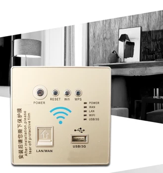 

300M pregnant model Walls Embedded Wireless AP Router Wireless WIFI USB Charging Socket Panel