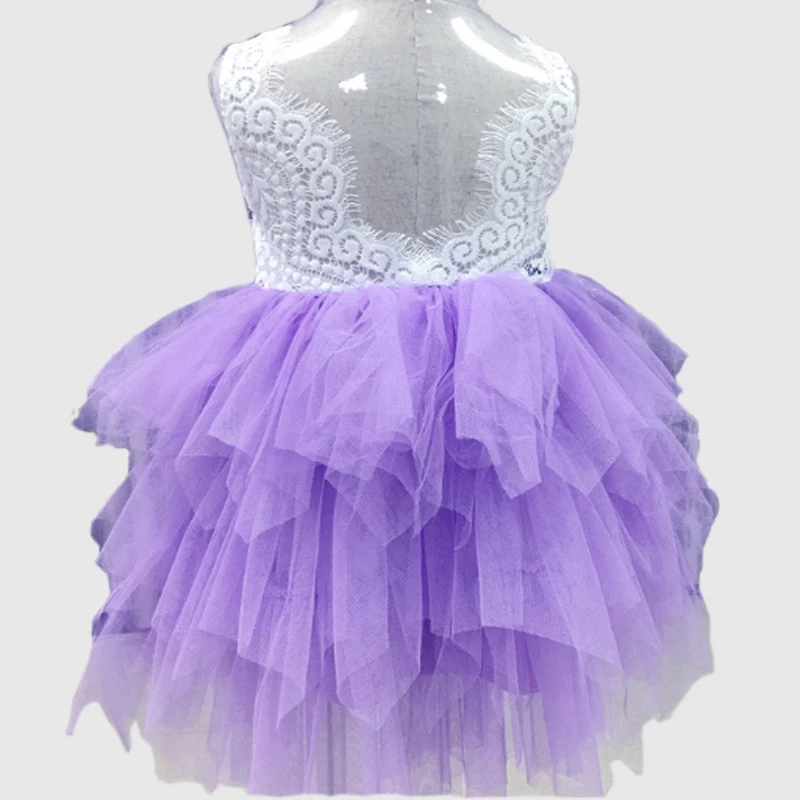 2018 Bliheart Girls Lace Cake Dress Summer Birthday Party Princess Tutu