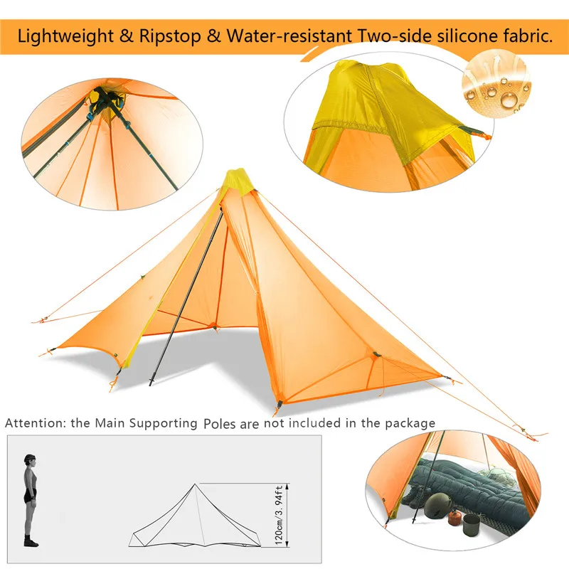 Палатка в форме пагоды наружные палатки метание всплывающие водонепроницаемые походные палатки 1500 мм+ 3/4 сезоны Внутренняя палатка туристическая палатка