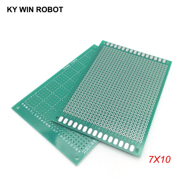 1pcs 7x10cm 70x100 mm Single Side Prototype PCB Universal Printed Circuit Board Protoboard For Arduino 1pcs lots 5 10cm single sided spray tin universal board five consecutive holes hole board solder experimental board pcb