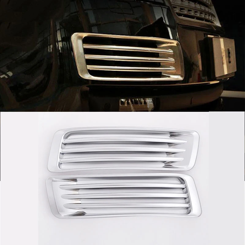 

For Land Rover Range Rover Vogue 2013-2017 Car-Styling ABS Chrome Front Fog Light Grille Cover Trim Accessories Set of 2pcs