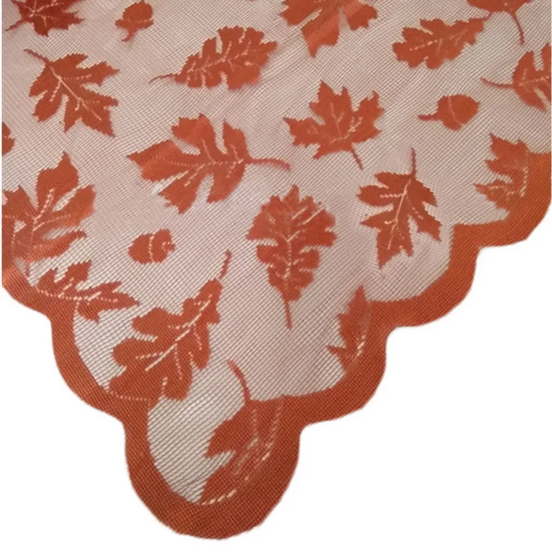 HIFUAR День благодарения прямоугольная кружевная скатерть кленовый лист обеденный стол украшение для дома вечерние товары для отеля