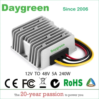 

12V TO 48V 5A STEP UP BOOST MODULE CONVERTER 12VDC TO 48VDC 5AMP FOR AUTOMOTIVES H05-12-48 Daygreen CE RoHS Certificated