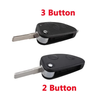 

2/3 Buttons Remote Car Key Case Shell Key Combo Flip Fob Car Key Shell For Alfa Romeo 147 156 166 GT Uncut SIP22 Blade
