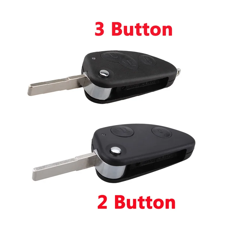 

2/3 Buttons Remote Car Key Case Shell Key Combo Flip Fob Car Key Shell For Alfa Romeo 147 156 166 GT Uncut SIP22 Blade