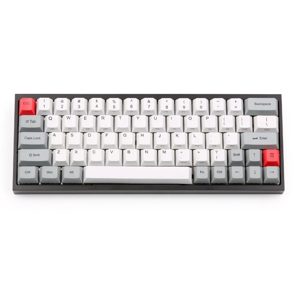 Краситель-sub Вишневый профиль keycap PBT 64 клавиши в пределах 2U левый сдвиг для GK64 механический keybvoard