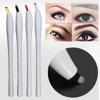 

30pcs Disposable Microblading Pen with blade CF/U Needle 12pin/14pin/17pi/18U Microblading needle Manual Microblade Needle Tool