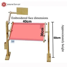 Einstellbare Massivholz Kreuzstich Rack, Holzständer Desktop Kreuzstich stickrahmen, Chinesische Kreuzstich Kit 30*40*50 cm