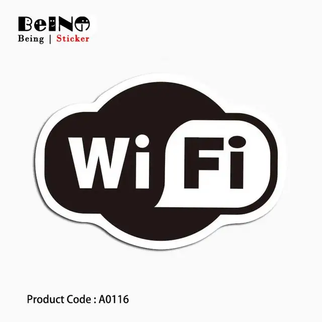 wifi logo sticker sign