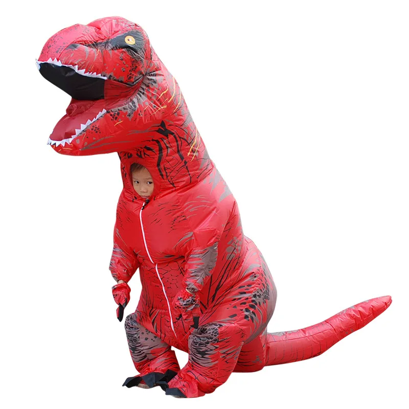 Надувные уличные игрушки T-Rex, 5 цветов, 180 см/220 см, гигантские, для взрослых и детей, костюмы для косплея динозавра, вечерние костюмы на Рождество и Хэллоуин