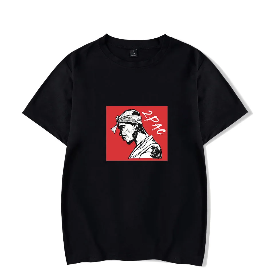 

Tupac Shakur 2Pac T Shirt Hip Hop Print T-Shirt Short Sleeve Basic Tee Rap Punk Shirt Beach Funny Streetwear Tee Shirts