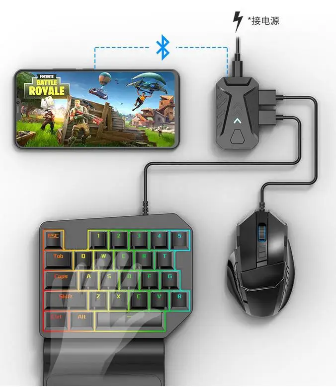  Yiwa BattleDock Controller Keyboard and Mouse Converter Keyboard Mouse Extension Adapter Dock for P