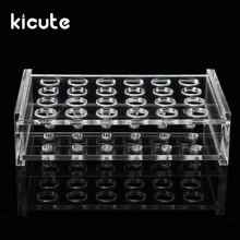 Отличная гелевая ручка фирмы kicute, 24 Отверстия, 1,5 мл, прозрачный пластик, центробежная пробирка, пробирка, держатель для пробирки, 11 мм диаметр, школьные принадлежности, лабораторное оборудование