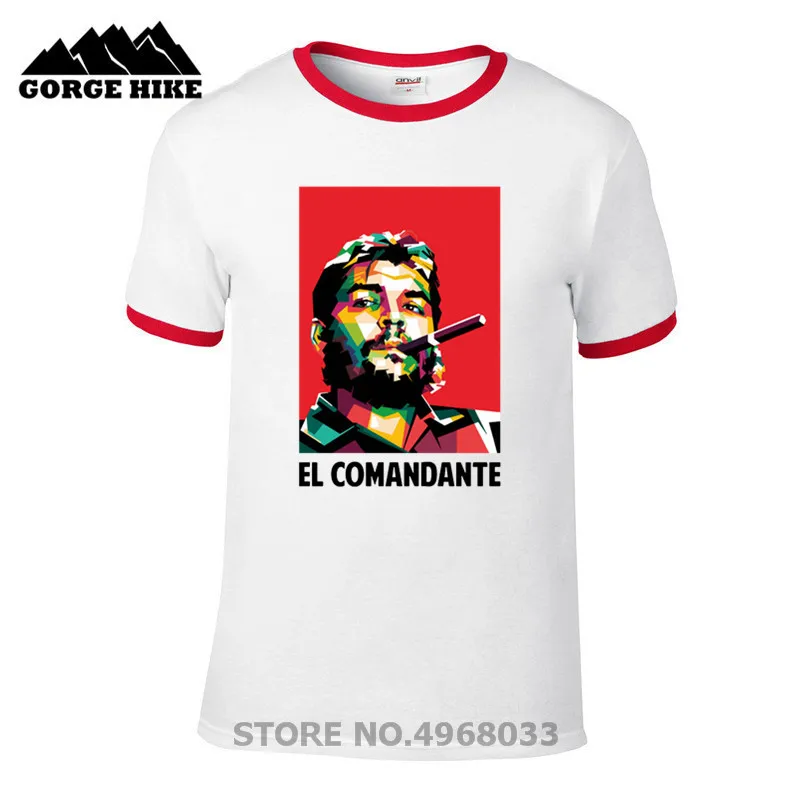 Футболка с забавным принтом EL Comandante Che Guevara футболка надписью this is battle to the death we war