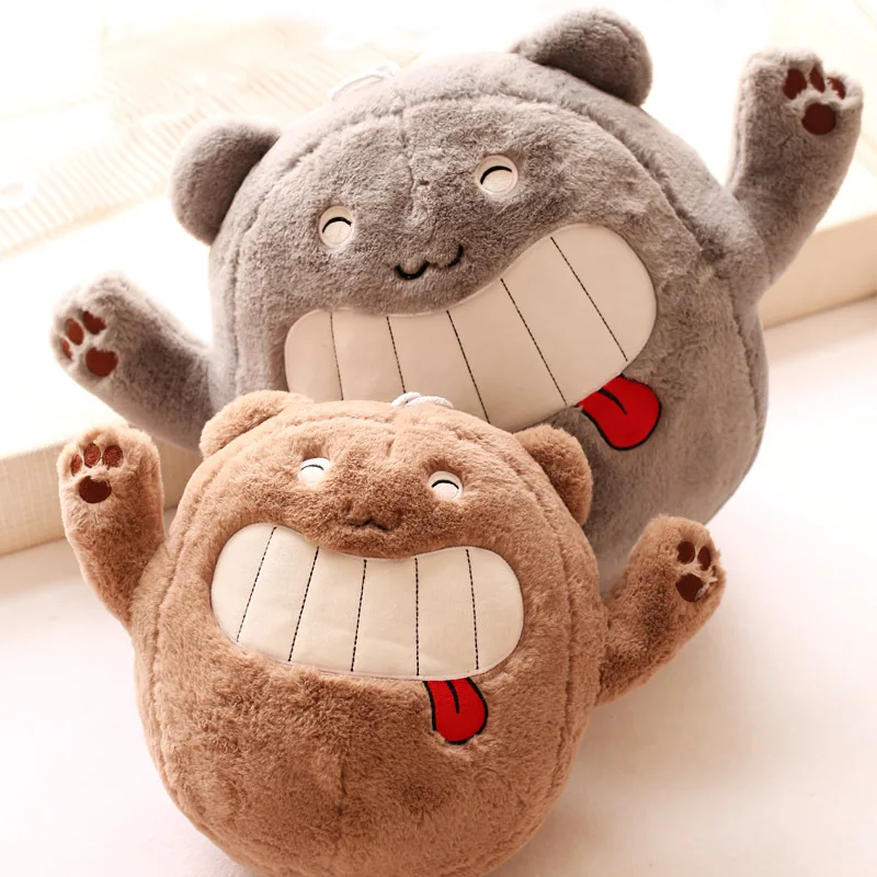 Candice guo! Super mignon belle grande bouche étrange poupée grimace rire langue ours en peluche jouet créatif cadeau d'anniversaire 1 pc