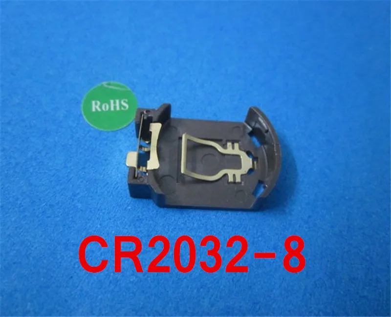 (5pcs/lot)CR2032 8 SMD(Gilt)Battery Button Cell Holder Socket,retail