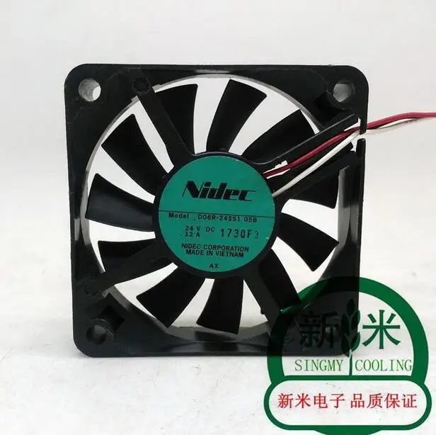 

Original D06R-24SS1 05B 6cm DC 24V 0.12A 6015 60*60*15MM 3 Lines Mute Inverter Fan