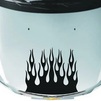 

Car Racing Crazy Fire Flames Sport 17''x 24'' Hood decals Vinyl Auto Motor stickers CG402