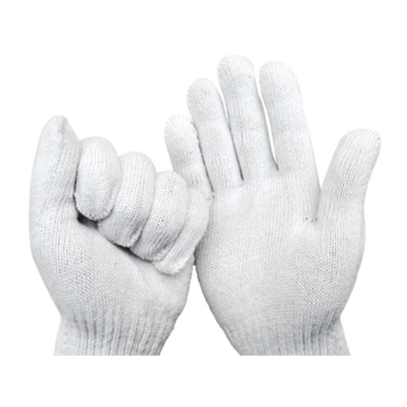 Высококачественные садовые перчатки, толстая хлопковая нить, перчатки для защиты труда, износостойкие перчатки из хлопчатобумажной нити
