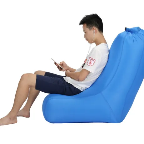 

Beach Chairs Outdoor garden furniture polyester inflatable Portable camping chair ultralight beanbag chaise de plage pliante hot