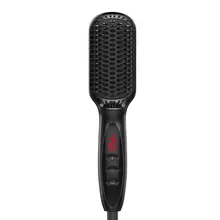 Tourmaline Ceramic Quick Beard Straightener Multifunctional Negative Ion Hair Comb Curling Curler For Man Styling Tool tool plug ceramic led screen hair styling eu straightener stream comb